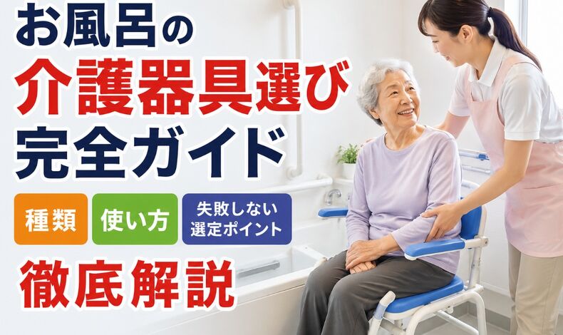 画像2575：お風呂の介護器具選び完全ガイド｜種類・使い方・失敗しない選定ポイントを徹底解説